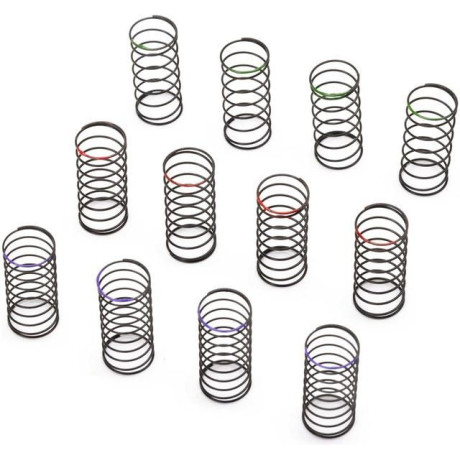 Axial pružiny tlumiče 6mm (fialová, červená, zelená): SCX24