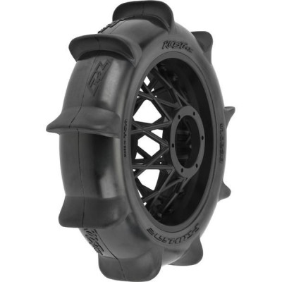 Pro-Line kolo 1:4, pneu Roost MX Sand/Snow Paddle zadní, disk černý (1): PROMOTO-MX