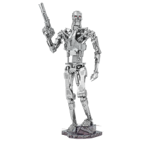 Luxusná 3D oceľová stavebnica série Premium - Endoskeleton T-800 ICX141.
