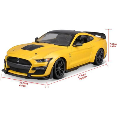 Maisto Mustang Shelby GT500 2020 1:18 žlutá