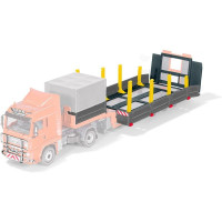 SIKU platform a Siku Control 1:32 számára. A platform meghosszabbítja a csúszókormányt, és lehetővé teszi a SIKUCONTROL Liebherr R980 SME lánctalpas kotrógép építési helyszínre történő szállítását.