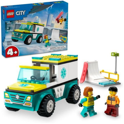 LEGO City - Sanitka a snowboardista