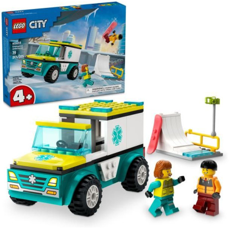 LEGO City - Sanitka a snowboardista