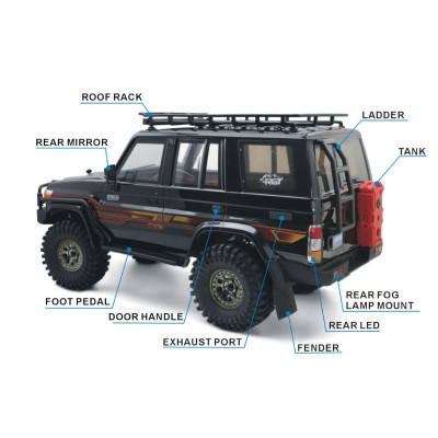 RESCUER 1/10 sada 2,4GHz, Písková