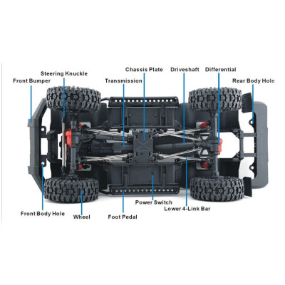 RESCUER 1/10 sada 2,4GHz, Písková
