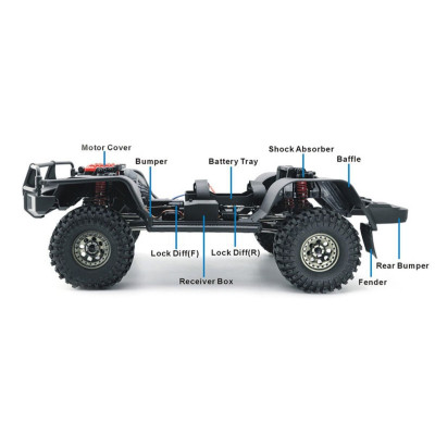 RESCUER 1/10 sada 2,4GHz, Písková