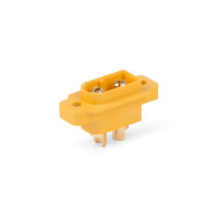 Kétpólusú tápcsatlakozó 3,5 mm-es aranyozott érintkezőkkel, max. 60 A terhelhetőséggel. max. 3,3 mm2 keresztmetszetű (12AWG) kábelekhez. Átmeneti ellenállás 0,55 mOhm, max. 500 V. Változat rögzítőfuratokkal a modellhez való egyszerű csavarozáshoz és a könnyebb csatlakoztatáshoz/leválasztáshoz. Kompatibilis a szabványos XT60 (KAV36.140) és XT60 PRO (KAV36.141) csatlakozókkal. 2 darabos kiszerelés.