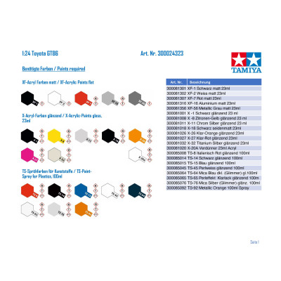 Tamiya 1:24 Toyota GT86