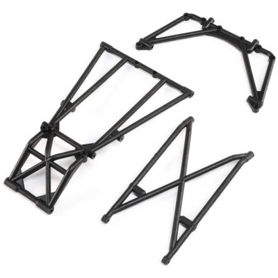 Losi zadní rám, příčky, černá: LMT