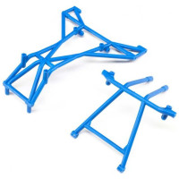 Pótalkatrész LOSI LMT Monster Truck RC modellautóhoz: felső keret, felső merevítő, kék.