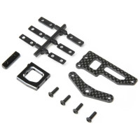 Pótalkatrész RC modellhez TLR 22X-4 Race Buggy: szervótartó V2: