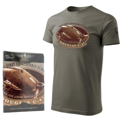 Antonio pánské tričko Douglas C-47 Skytrain XL