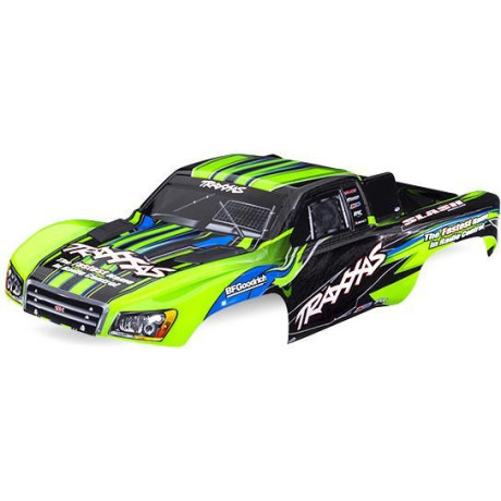 Traxxas karosérie Slash 2WD zelená (bezsponková)
