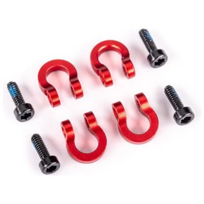 Traxxas D-očka nárazníku hliníkové červeně eloxované (4)