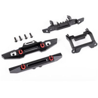 A TRX-4M Defender RC modellautóhoz való tuning lökhárítók piros eloxált D-lencsékkel tömör alumíniumból vannak marva, és stílusosabbá és tartósabbá teszik a modelljét. A lökhárítók tartós fekete eloxált felületűek, megmunkált élekkel a high-tech megjelenésért.