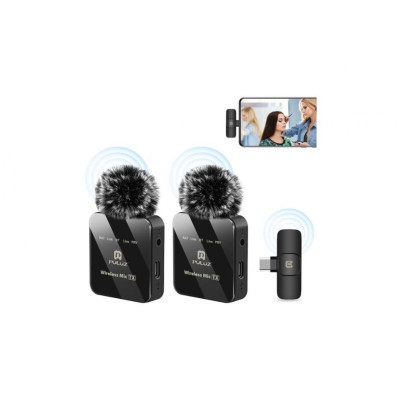 2in1 2.4GHz Type-C Wireless Lavalier Microphone (With Battery)