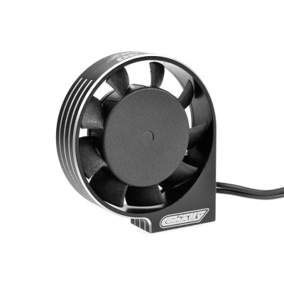 Ultra High Speed hliníkový větráček 40mm, černo/stříbrný - 6-8,4V - konektor BEC černý