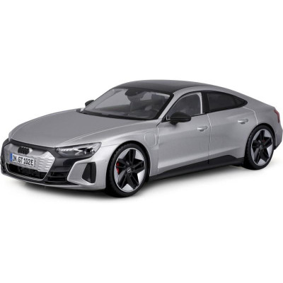 Bburago Audi RS E-tron GT 1:18 stříbrná