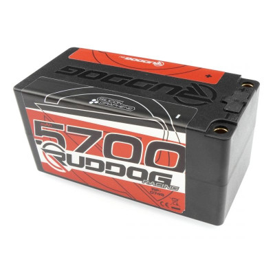 RUDDOG Racing Hi-Volt 5700mAh 150C/75C 15.2V Short 4S LiPo-HV Battery