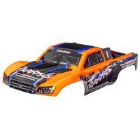 Traxxas Slash 4X4 karosszéria narancssárga. Festett, összeszerelt karosszéria, beleértve a rugó nélküli rögzítő konzolt is. A #6940-es számú alkatrész (Slash 2WD), vagy a #6976-os és #10125-ös számú alkatrészek (Slash 4x4) szükségesek a régebbi Slash alvázakhoz, amelyek a karosszéria kapcsos rögzítési rendszerével rendelkeznek.