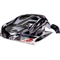 Traxxas Ford Fiesta ST Rally Brushless ProGraphix karosszéria - előre nyomtatott grafikával az egyszerű festéshez. Válassza ki a saját színkonfigurációját professzionális eredményekkel. A karosszéria teljes mértékben trimmelt, előfúrt lyukakkal. Védő overspray fóliát alkalmazunk.