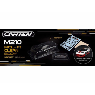 CARTEN MCL-F1 1/10 M-Chassis lexanová karoserie (210mm-225mm)