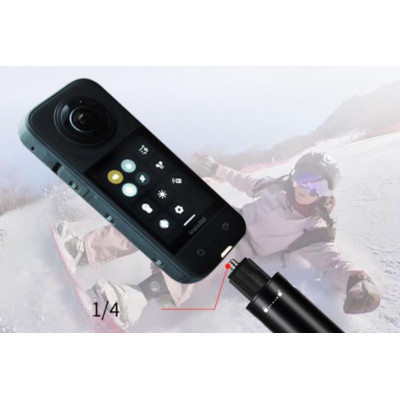 110cm Aluminum Alloy Invisible Selfie Stick