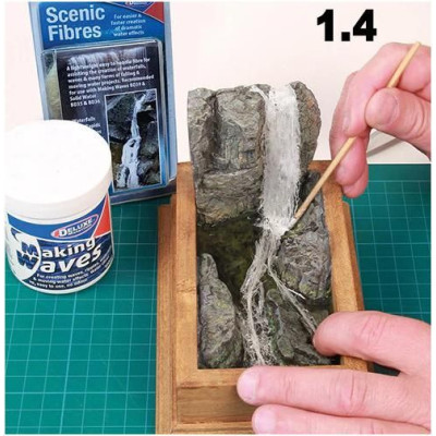 Scenické vlákna na vytvoření tekoucí vody