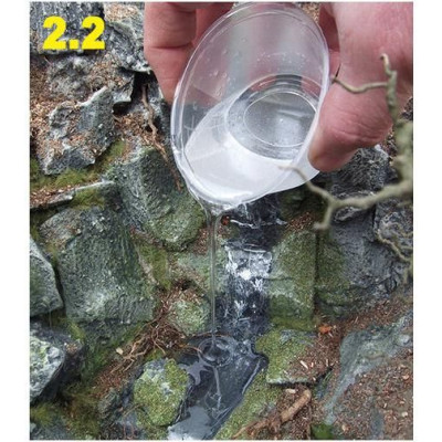 Scenické vlákna na vytvoření tekoucí vody