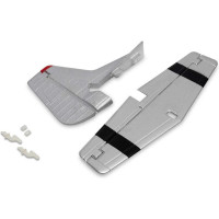 Pótalkatrész RC modell repülőgéphez E-flite P-51D Mustang 0.49m Detroit Miss: farokfelületek.