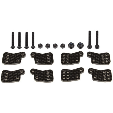 RC8B4.1 FT Sada věží zadních těhlic, karbon