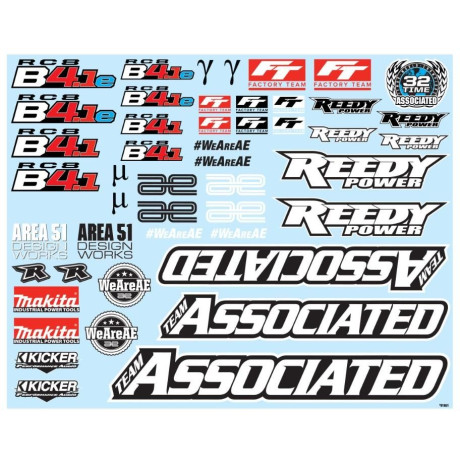 Samolepky RC8B4.1/RC8B4.1e