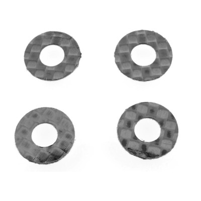 Ultra 1/10 Offroad & 1/12 Onroad uhlíkové podložky, 4 ks. pro 5mm sloupky