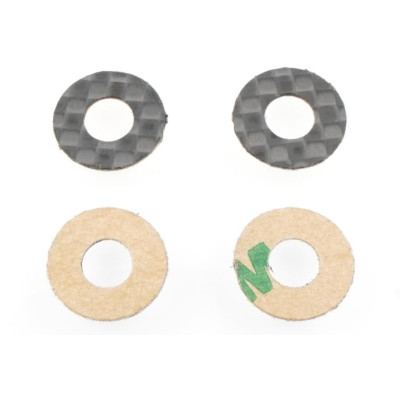Ultra 1/10 Offroad & 1/12 Onroad uhlíkové podložky, 4 ks. pro 5mm sloupky