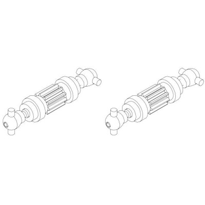 Turbo Racing Osa předních kol C50 2 ks