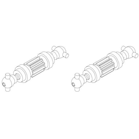 Turbo Racing Osa předních kol C50 2 ks