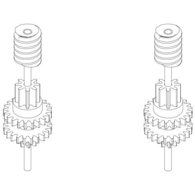 Turbo Racing Výstupní osa převodovky C50 2 ks