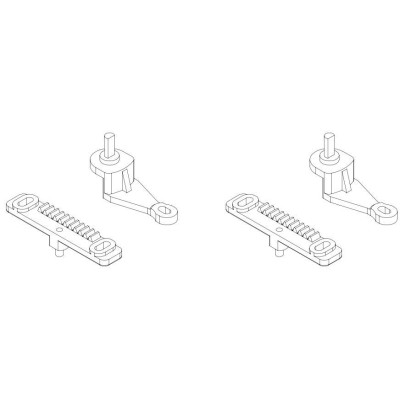 Turbo Racing Hřeben a páka řízení C50 2 + 2 ks