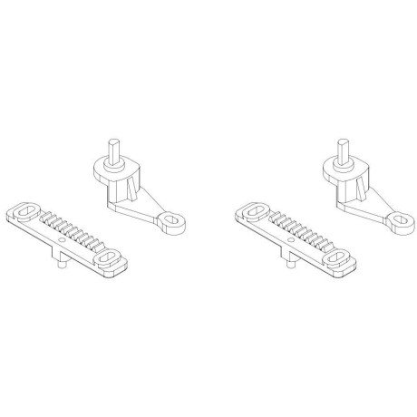 Turbo Racing Hřeben a páka řízení C50 2 + 2 ks