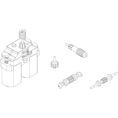 Turbo Racing Upgrade kovový set převodů C50