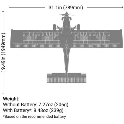 E-flite Draco 0.8m AS3X SAFE Select BNF Basic
