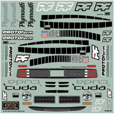 PROTOform karosérie 1:10 1970 Plymouth Barracuda