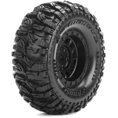 CR-MALLET 1.0 - Kompletní 1/18 a 1/24 crawler kola s černými disky pro 7mm hex, 2 ks