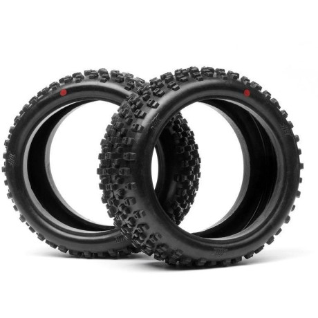 PROTO pneumatiky 1/8 buggy, červená směs (2 ks)