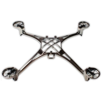 Traxxas hlavní šasi černý chrom: LaTrax Alias