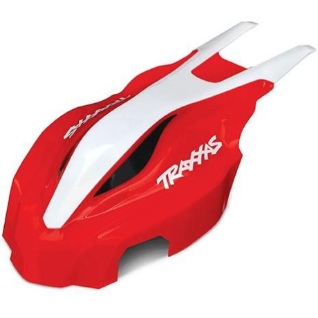 Traxxas kapotáž přední červená/bílá: Aton