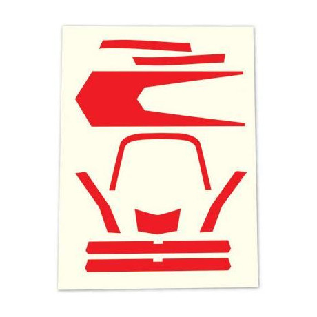 Traxxas samolepky červené: Aton