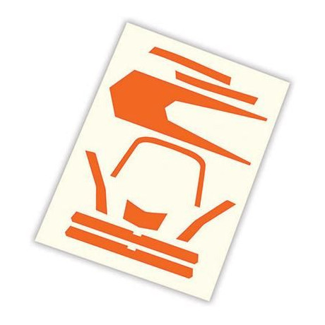 Traxxas samolepky oranžové: Aton