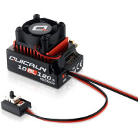 QuicRun 120A sorozatú elektronikus kefe nélküli vezérlő (ESC) érzékelőkkel ellátott motorokhoz beépített nagy teljesítményű kapcsoló BEC áramkörrel 6V-7,4V/4A túra- és drift autókhoz vagy RC buggy-khoz 1:10. 2-3S LiPo tápegység, ideális 3650/540 méretű szenzoros motorokhoz (2S ?,4,5T/3S ?,10,5T).