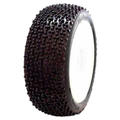 1/8 KILLER COMPETITION OFF ROAD gumy nalepené gumy, SOFT směs, bílé disky, 2ks.